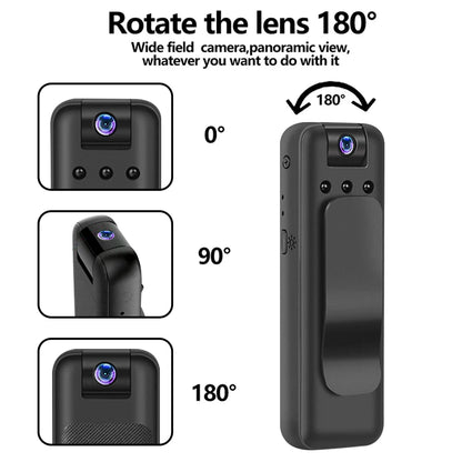 Mini HD Camera - Portable Video Recorder | Infrared Night Vision Body Worn Camera - ZOOMNSTORE