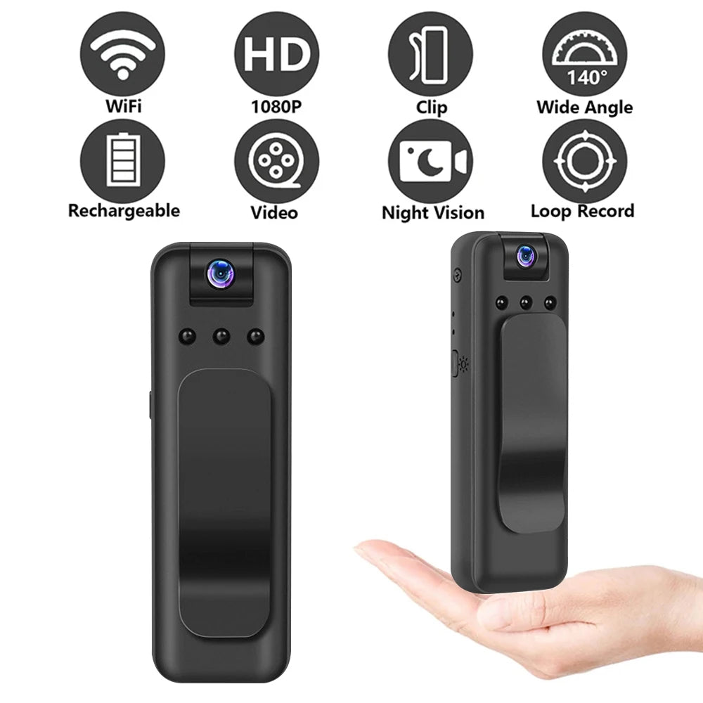 Mini HD Camera - Portable Video Recorder | Infrared Night Vision Body Worn Camera - ZOOMNSTORE