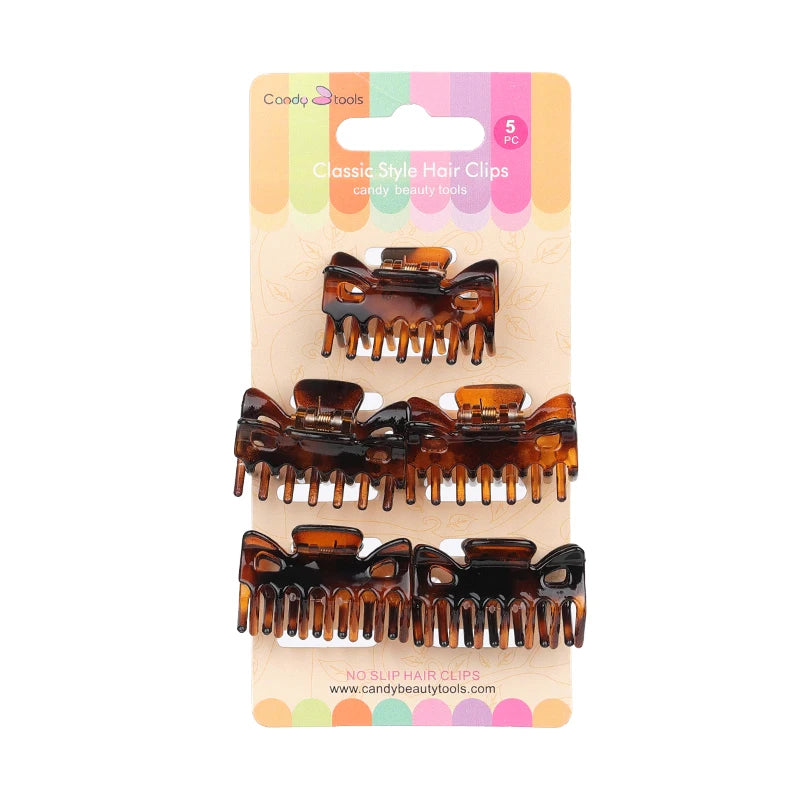 Mini Hair Clips Set - 5pcs Small Hairpins For Women - Salon Hair Tools - ZOOMNSTORE
