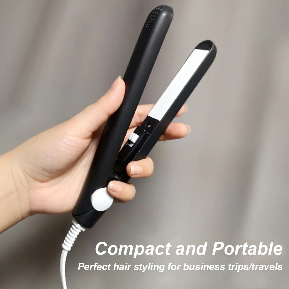 Mini Hair Straightener - Ceramic Flat Iron | Portable Travel Size Hair Iron - ZOOMNSTORE