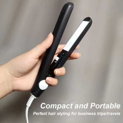 Mini Hair Straightener - Ceramic Flat Iron | Portable Travel Size Hair Iron - ZOOMNSTORE