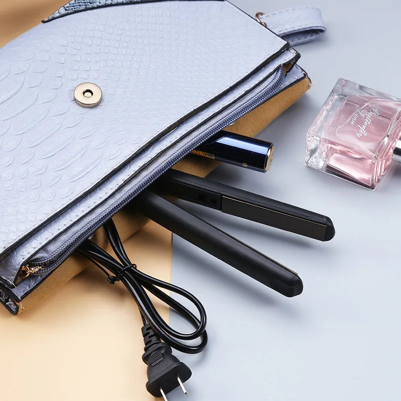 Mini Hair Straightener - Ceramic Flat Iron | Portable Travel Size Hair Iron - ZOOMNSTORE