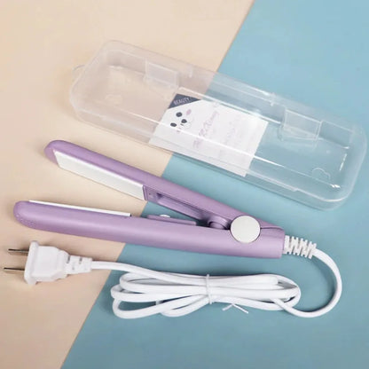 Mini Hair Straightener - Ceramic Flat Iron | Portable Travel Size Hair Iron - ZOOMNSTORE