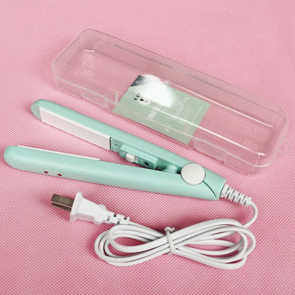 Mini Hair Straightener - Ceramic Flat Iron | Portable Travel Size Hair Iron - ZOOMNSTORE