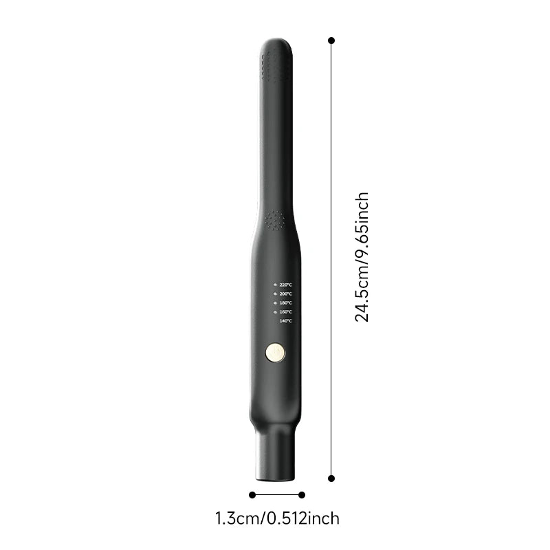 Mini Hair Straightener - Portable Flat Iron with Ceramic Curler & Adjustable Temperature - ZOOMNSTORE