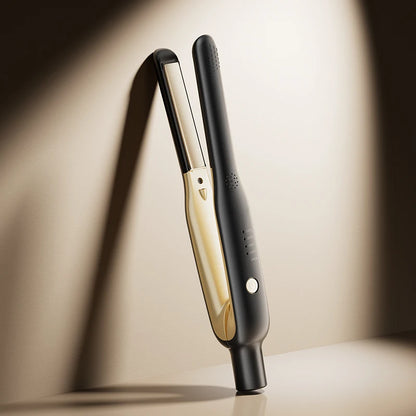 Mini Hair Straightener - Portable Flat Iron with Ceramic Curler & Adjustable Temperature - ZOOMNSTORE