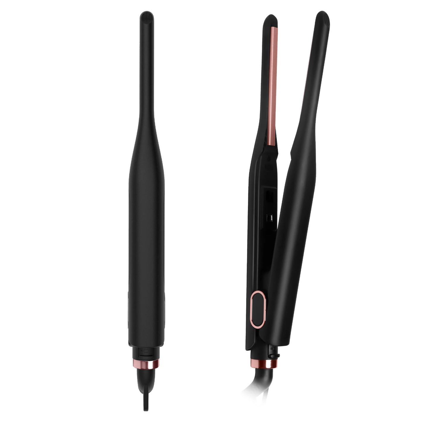 Mini Hair Straightener - Ceramic Hair Curler Wand With Digital Temperature Control - ZOOMNSTORE