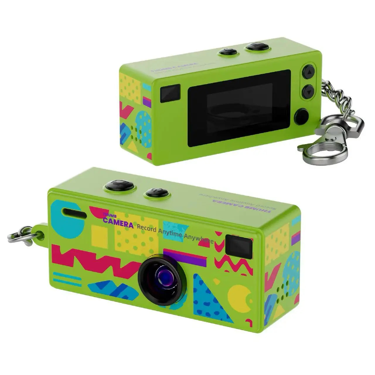 Mini Keychain Camera - 1080P HD Thumb Camera With Flip Lens Selfie & Long Battery Life - ZOOMNSTORE