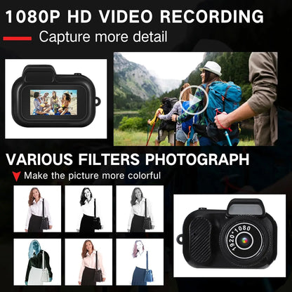 Mini Keychain Camera - 1080P Portable Mini Camcorder With Display & Loop Recording - ZOOMNSTORE