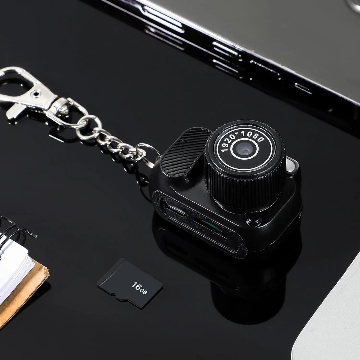 Mini Keychain Camera - 1080P Portable Mini Camcorder With Display & Loop Recording - ZOOMNSTORE