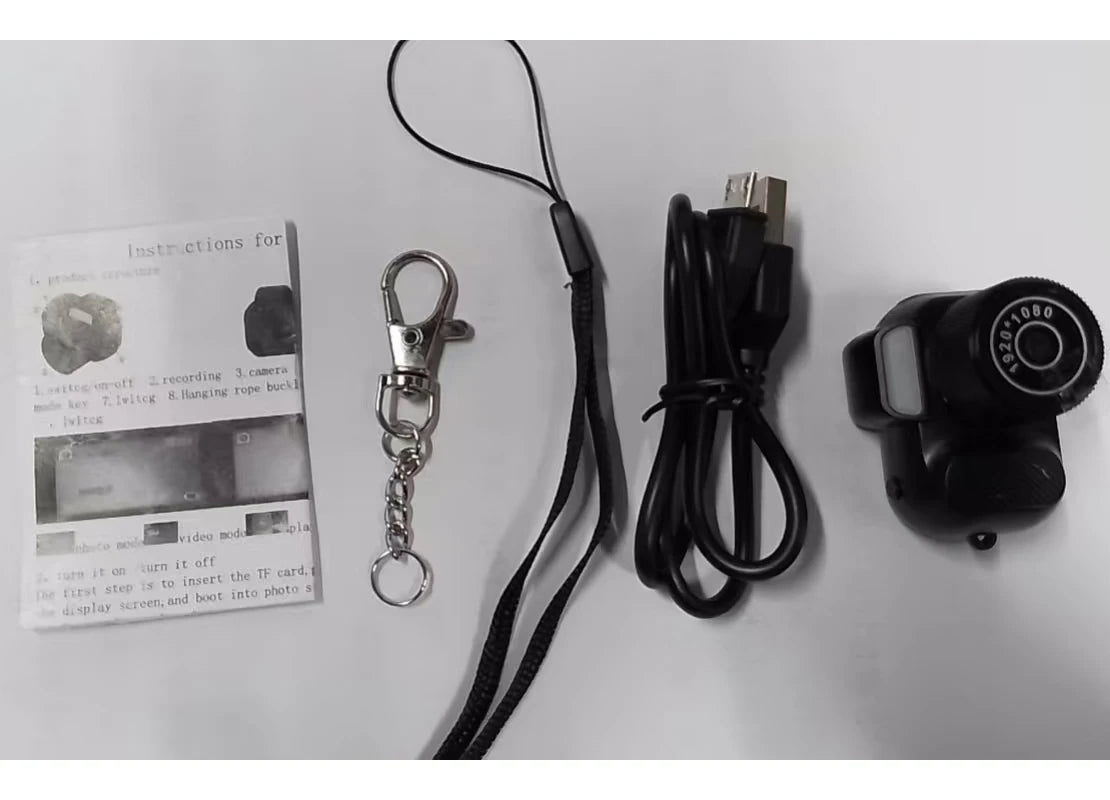 Mini Keychain Camera - 1080P Portable Mini Camcorder With Display & Loop Recording - ZOOMNSTORE