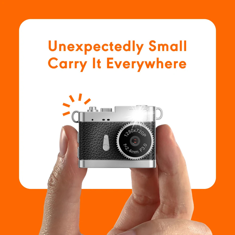 Mini Keychain Camera - 1080P Portable Mini Camcorder With Display & Loop Recording - ZOOMNSTORE