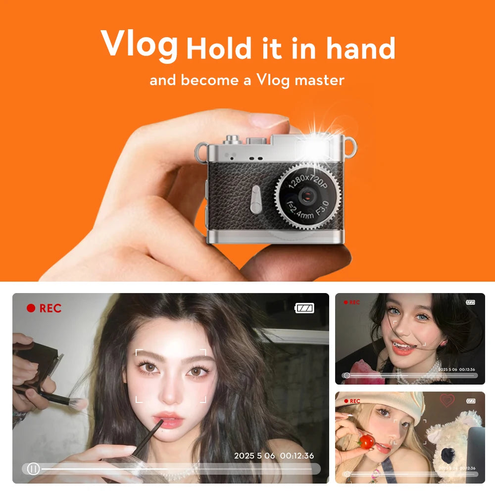 Mini Keychain Camera - 1080P Portable Mini Camcorder With Display & Loop Recording - ZOOMNSTORE