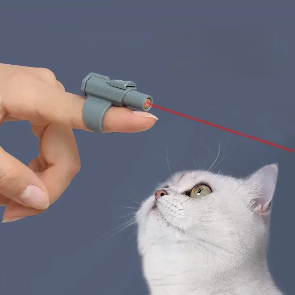 Portable Mini Laser Cat Toy - Interactive Infrared Pet Teaser - ZOOMNSTORE