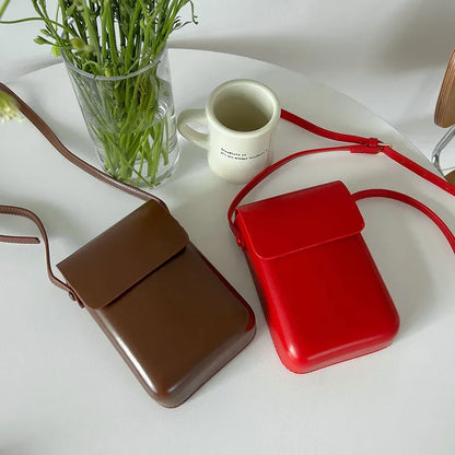 Mini PU Leather Crossbody Bag for Women - Stylish Shoulder Purse and Handbag - ZOOMNSTORE