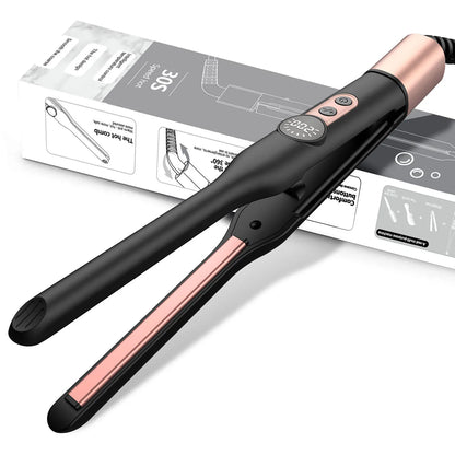 Mini Pencil Flat Iron – Small Flat Iron for Short Hair, Beard & Pixie Cut Styling - ZOOMNSTORE