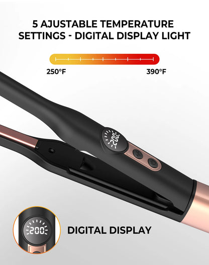 Mini Pencil Flat Iron – Small Flat Iron for Short Hair, Beard & Pixie Cut Styling - ZOOMNSTORE