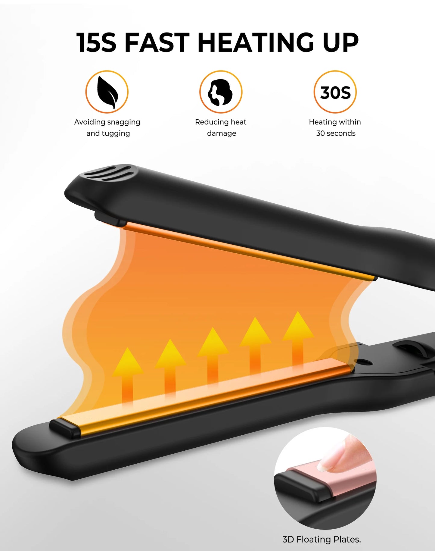 Mini Pencil Flat Iron – Small Flat Iron for Short Hair, Beard & Pixie Cut Styling - ZOOMNSTORE