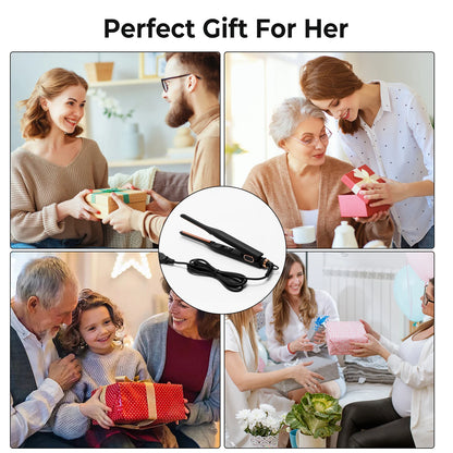 Mini Pencil Flat Iron – Small Flat Iron for Short Hair, Beard & Pixie Cut Styling - ZOOMNSTORE