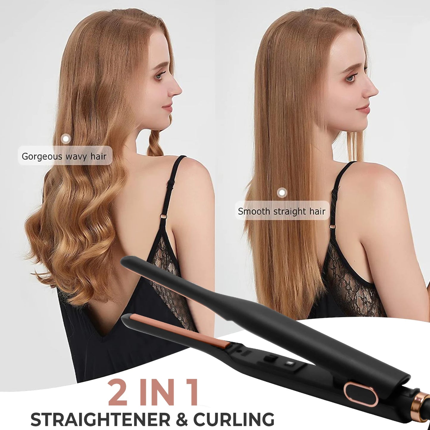 Mini Pencil Flat Iron – Small Flat Iron for Short Hair, Beard & Pixie Cut Styling - ZOOMNSTORE