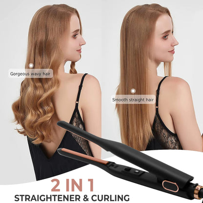 Mini Pencil Flat Iron – Small Flat Iron for Short Hair, Beard & Pixie Cut Styling - ZOOMNSTORE