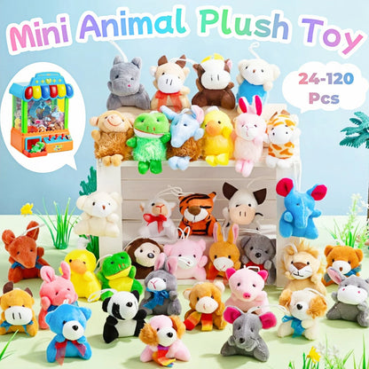 Mini Plush Animal Keychains Set - Cute Jungle Stuffed Toys for Party Favors - ZOOMNSTORE