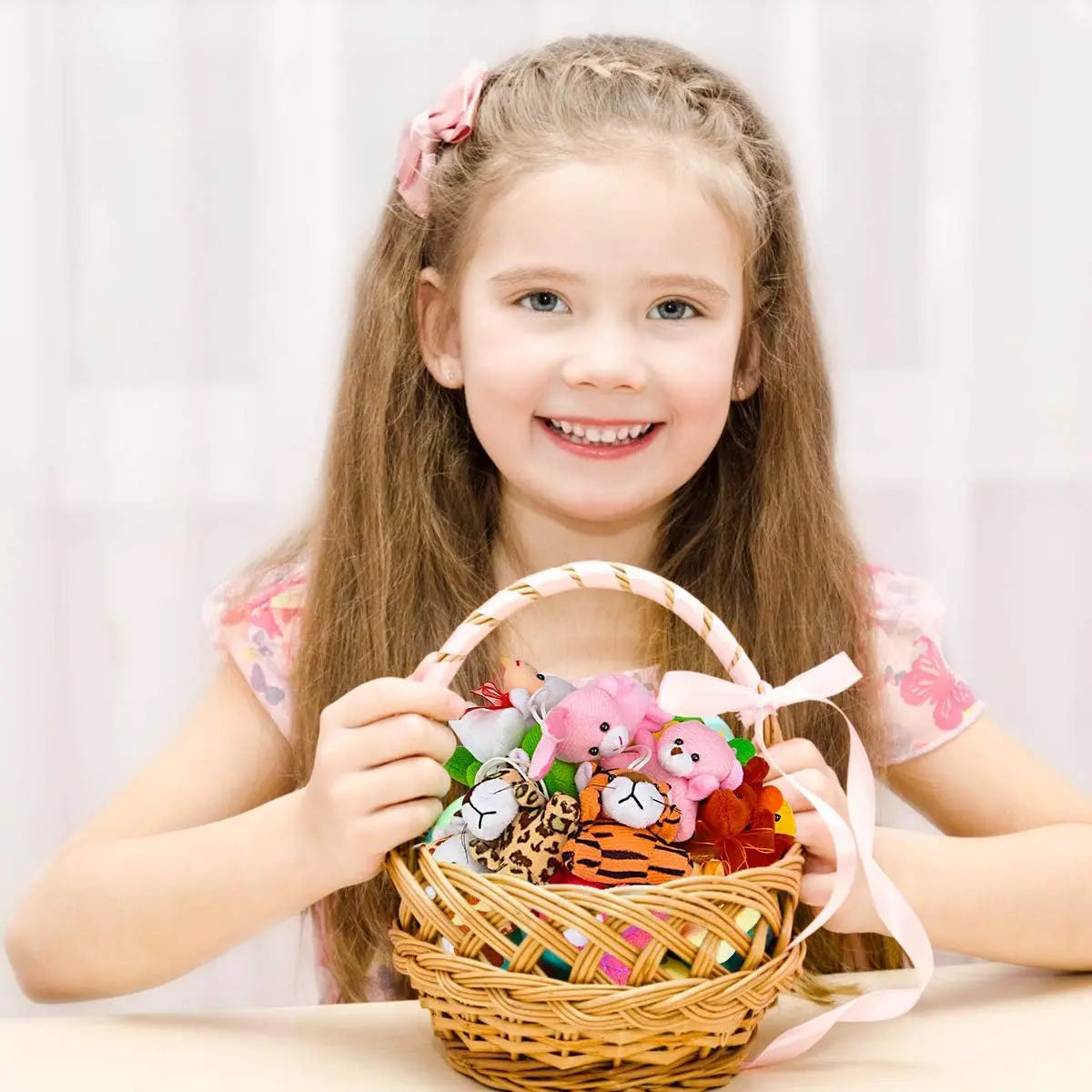 Mini Plush Animal Keychains Set - Cute Jungle Stuffed Toys for Party Favors - ZOOMNSTORE