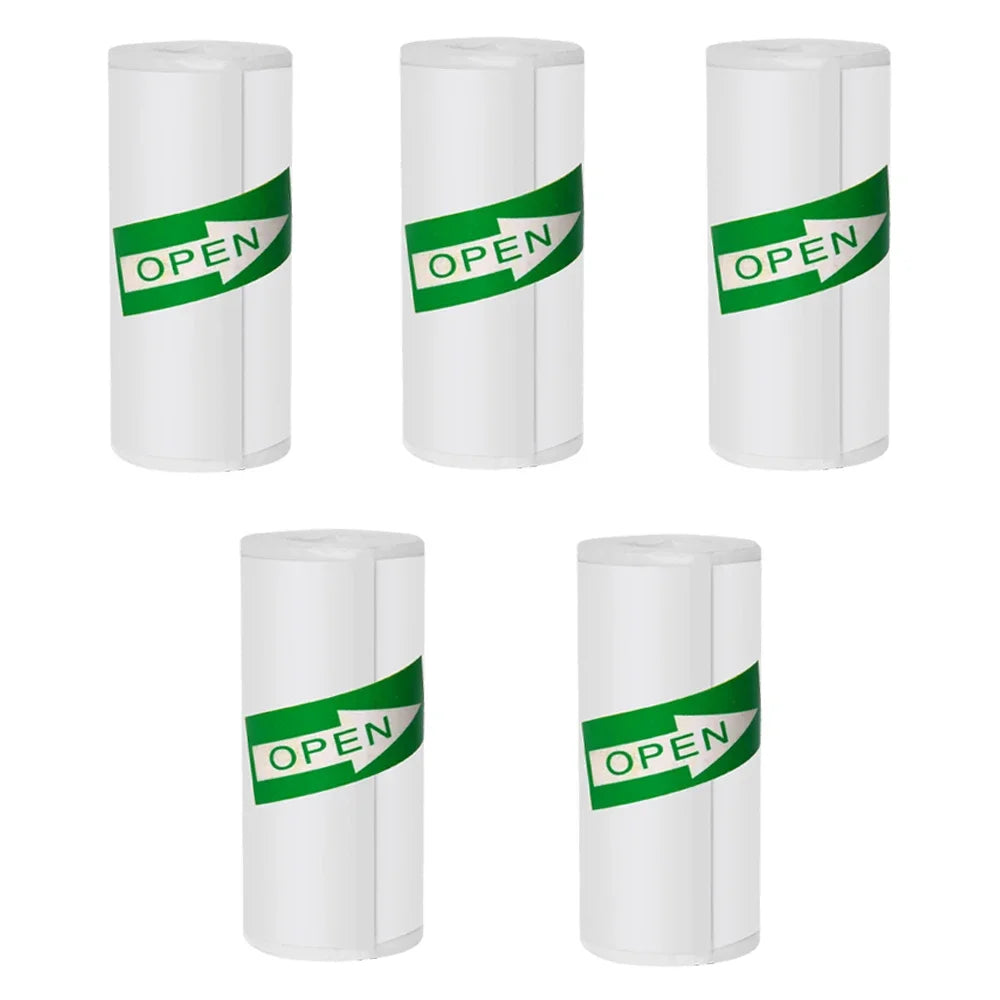 Mini Printer Sticker Paper - Thermal Self-Adhesive Rolls for T02M02 25x57mm Paperang - ZOOMNSTORE