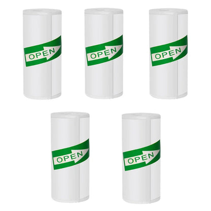Mini Printer Sticker Paper - Thermal Self-Adhesive Rolls for T02M02 25x57mm Paperang - ZOOMNSTORE