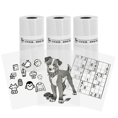 Mini Printer Sticker Paper - Thermal Self-Adhesive Rolls for T02M02 25x57mm Paperang - ZOOMNSTORE