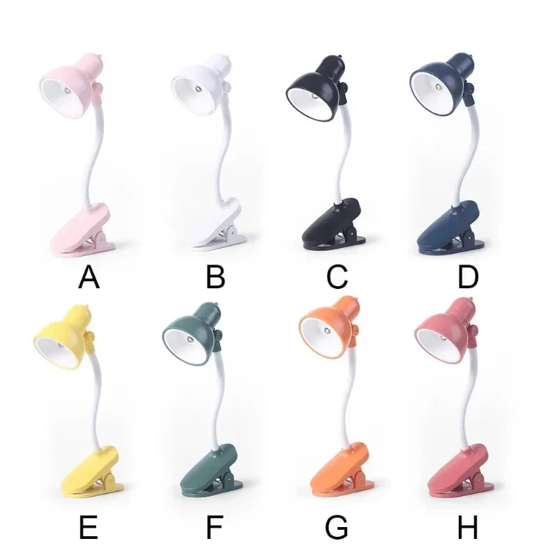 Rotatable Mini Reading Lamp with Clamp - Eye Protection Desk Light for Books - ZOOMNSTORE