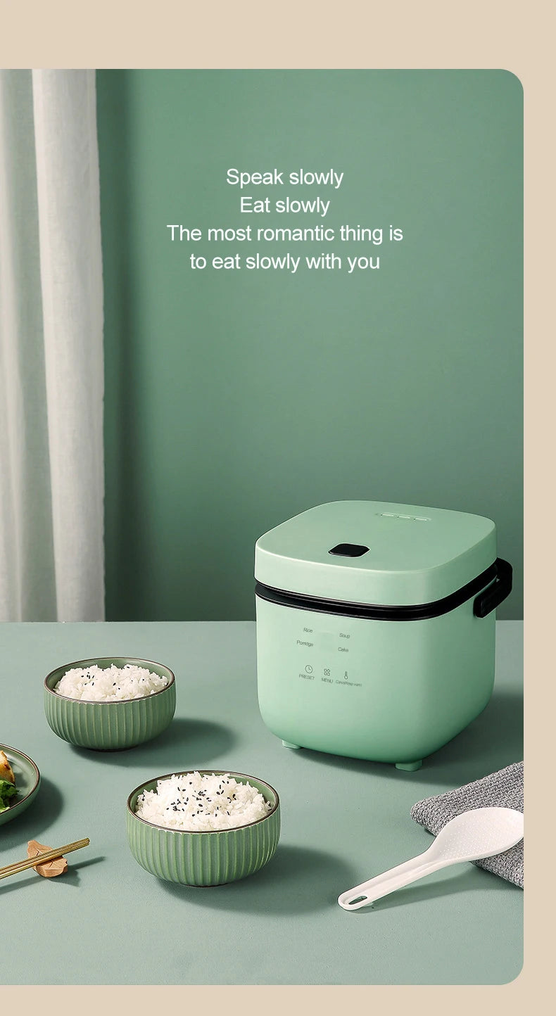 Mini Electric Rice Cooker 12L - Automatic Steamer for 1-2 People - ZOOMNSTORE