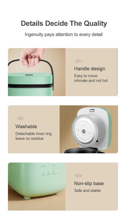 Mini Electric Rice Cooker 12L - Automatic Steamer for 1-2 People - ZOOMNSTORE