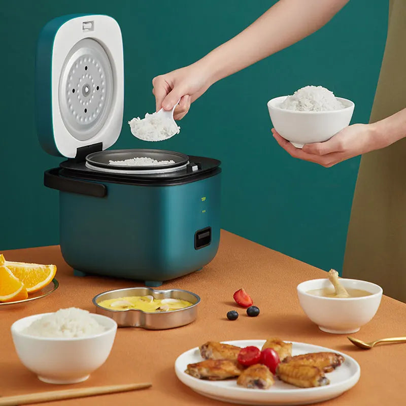 Mini Electric Rice Cooker 12L - Automatic Steamer for 1-2 People - ZOOMNSTORE