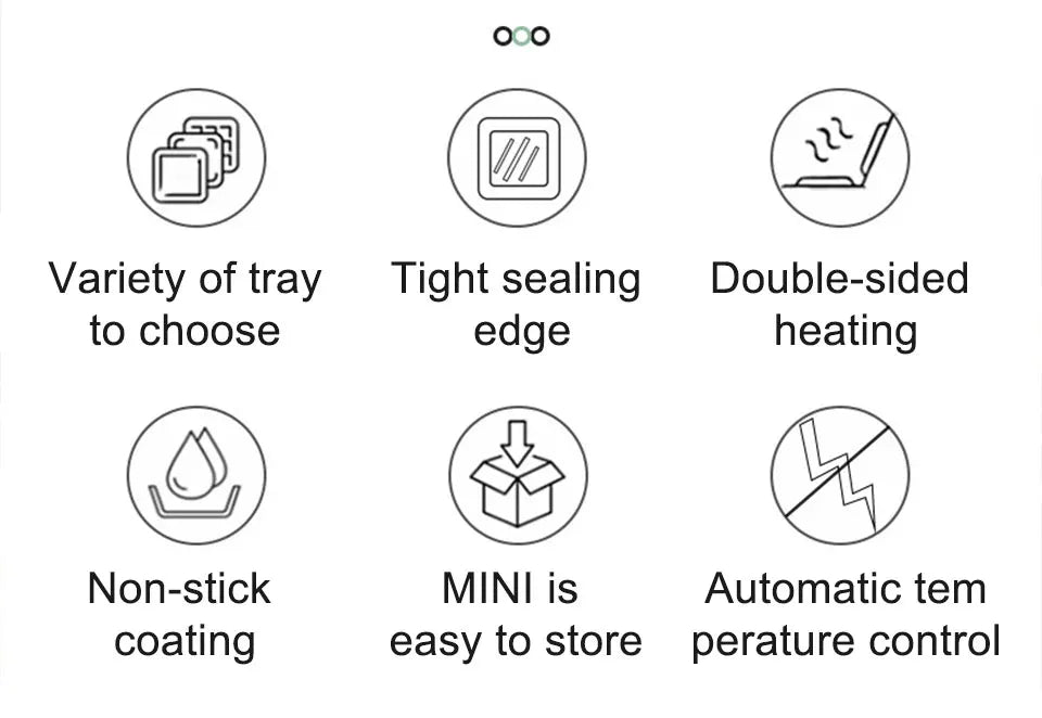 Mini Sandwich Maker - Electric Breakfast Multi Cooker for Toasts Pancakes Waffles  Donuts - ZOOMNSTORE