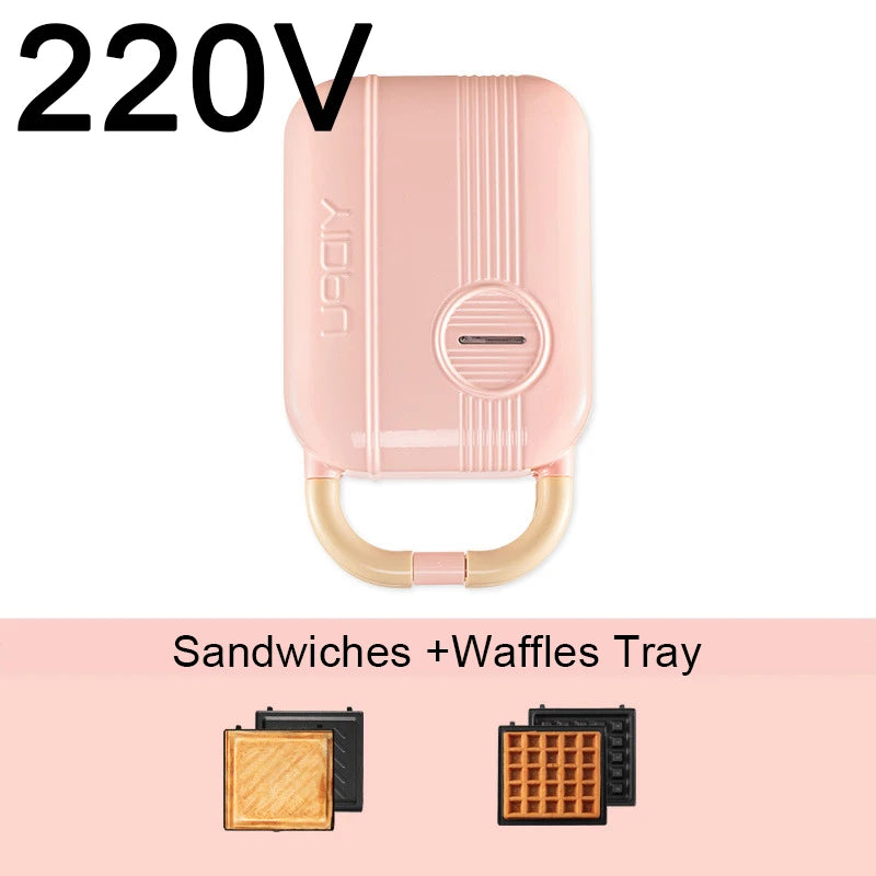 Mini Sandwich Maker - Electric Breakfast Multi Cooker for Toasts Pancakes Waffles  Donuts - ZOOMNSTORE