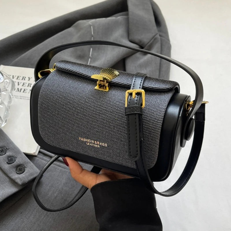 Mini Square Crossbody Bag - Luxury Designer Handbag Box Shape Satchel - ZOOMNSTORE