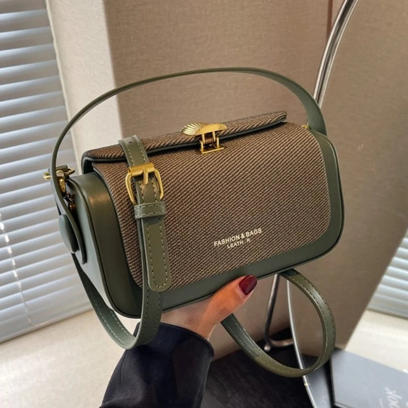 Mini Square Crossbody Bag - Luxury Designer Handbag Box Shape Satchel - ZOOMNSTORE