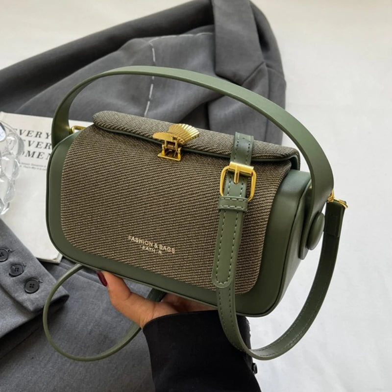 Mini Square Crossbody Bag - Luxury Designer Handbag Box Shape Satchel - ZOOMNSTORE