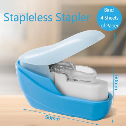 Mini Stapleless Stapler - Portable Book Paper Stapler for School  Office Supplies - ZOOMNSTORE