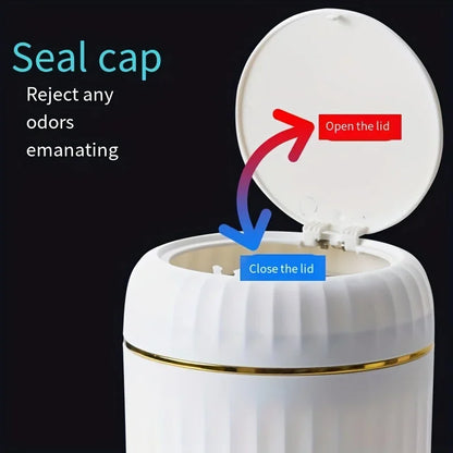 Mini Desktop Trash Can with Lid - Odor-Resistant Plastic Garbage Bin for Office  Home - ZOOMNSTORE