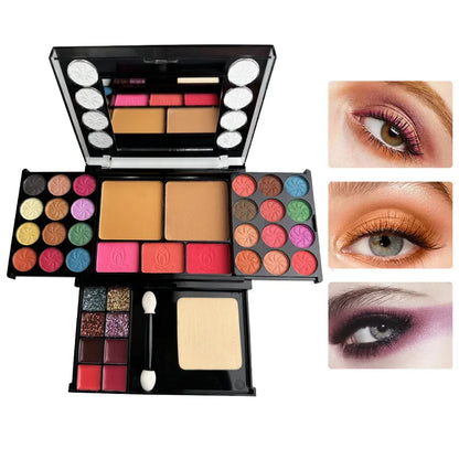 Mini Travel Makeup Palette Kit - 37 Colors Eyeshadow Blush  Lipstick Set - ZOOMNSTORE