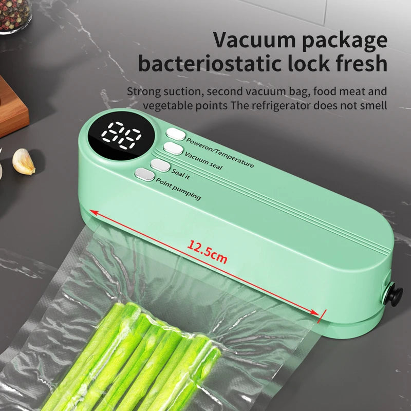 Mini Vacuum Sealer Wireless USB Portable Food Sealing Machine - Automatic Handheld Device - ZOOMNSTORE