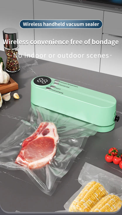 Mini Vacuum Sealer Wireless USB Portable Food Sealing Machine - Automatic Handheld Device - ZOOMNSTORE