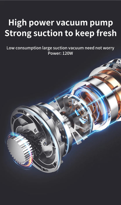 Mini Vacuum Sealer Wireless USB Portable Food Sealing Machine - Automatic Handheld Device - ZOOMNSTORE