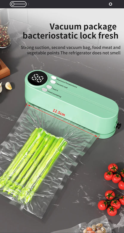 Mini Vacuum Sealer Wireless USB Portable Food Sealing Machine - Automatic Handheld Device - ZOOMNSTORE