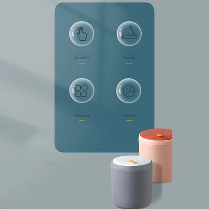 Mini Desktop Trash Can - Plastic Office Waste Bin Organizer - ZOOMNSTORE