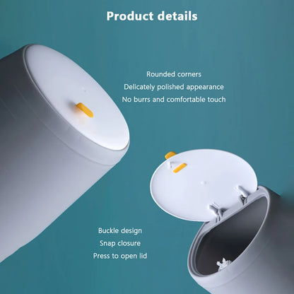 Mini Desktop Trash Can - Plastic Office Waste Bin Organizer - ZOOMNSTORE