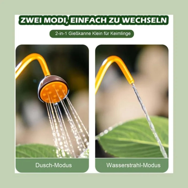 Mini Watering Can - 450 Ml Durable Plastic Garden Can With Watering Ball Shower - ZOOMNSTORE