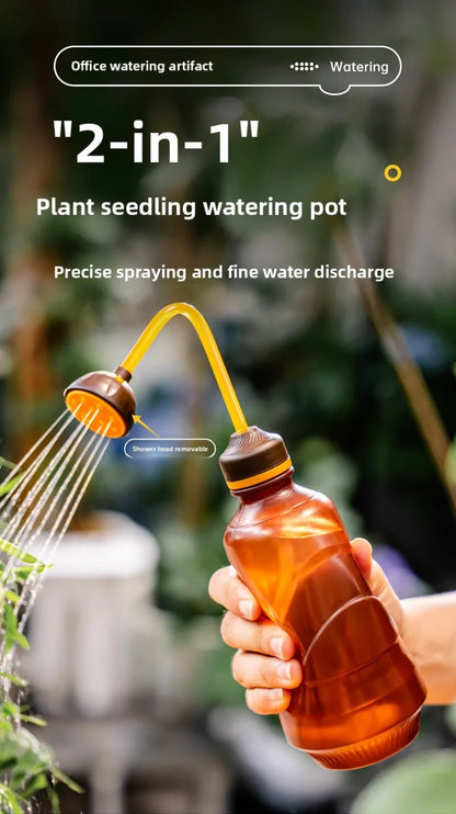 Mini Watering Can - 450 Ml Durable Plastic Garden Can With Watering Ball Shower - ZOOMNSTORE